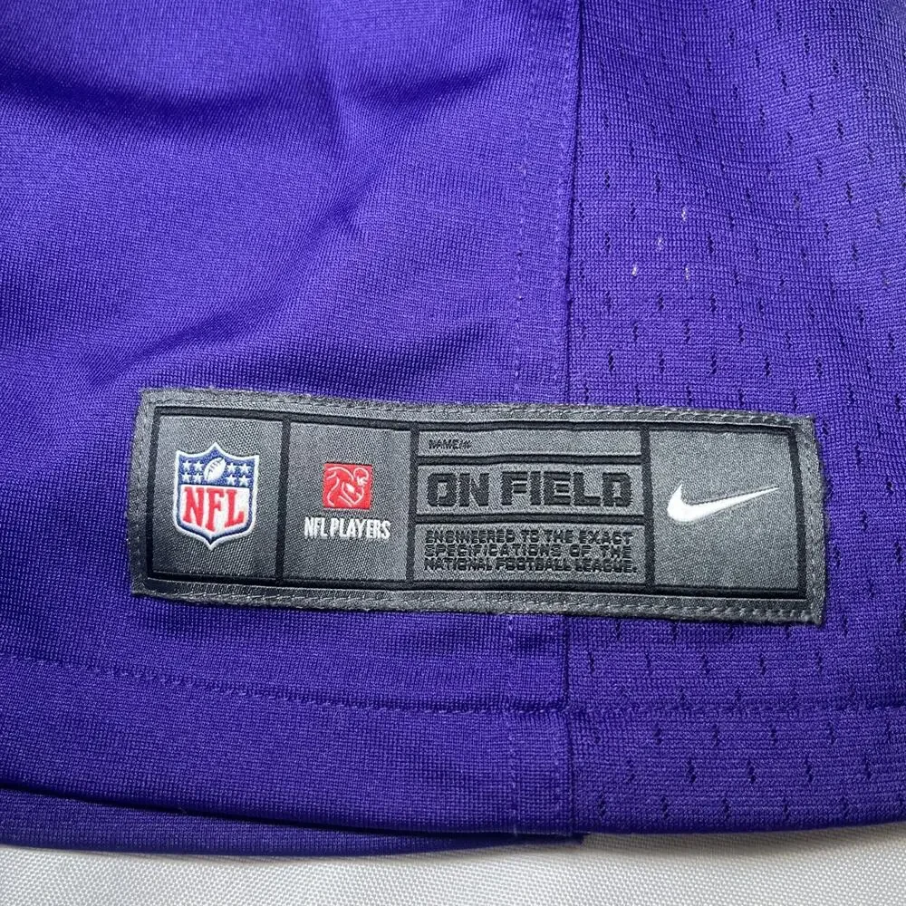 Minnesota Vikings NFL Football Nike On Field Purple Jersey #5 Bridgewater Size M
